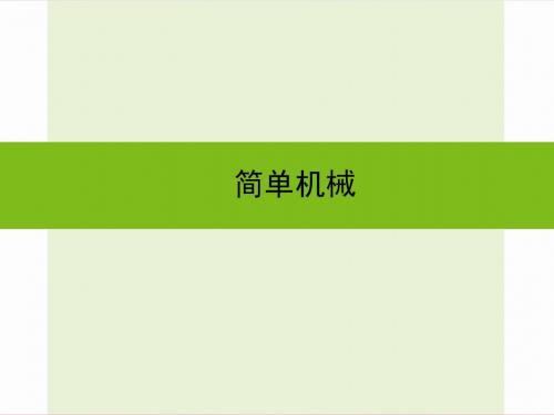 浙江省嘉兴市秀洲区中考科学复习简单机械课件浙教版