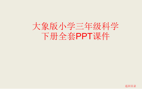 大象版小学三年级科学下册全套PPT课件