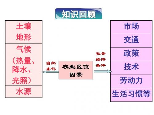 人教版高中地理必修二第三章第2节《以种植业为主的农业地域类型》优质课件(共20张ppt)