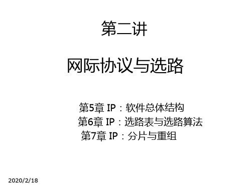 网络协议第二讲网络协议分析及编程用进行网际互联课件PPT课件