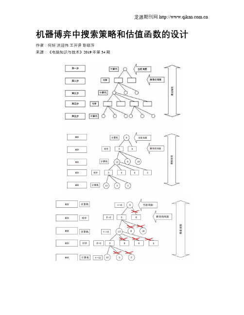 机器博弈中搜索策略和估值函数的设计