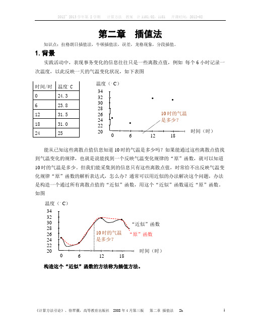 计算方法拉格朗日插值