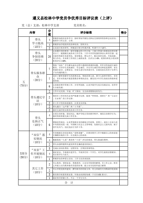 党员晋星考评细则2