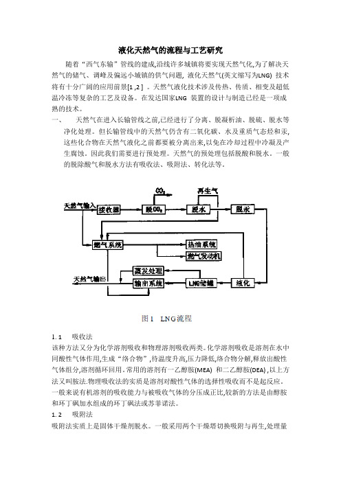 液化天然气的流程和工艺