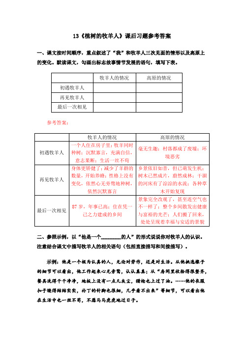 13 《植树的牧羊人》课后习题参考答案[2页]