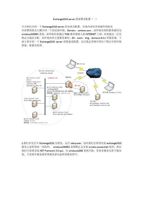 Exchange2010 configraction