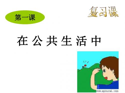 初一政治下学期第一单元-走进公共生活-湘教版