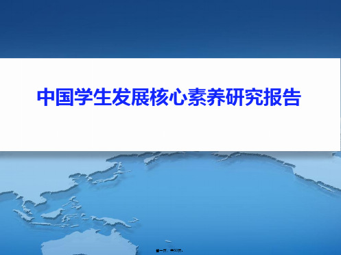 中国学生发展核心素养研究报告