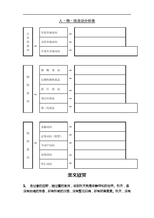 人物钱流动分析表