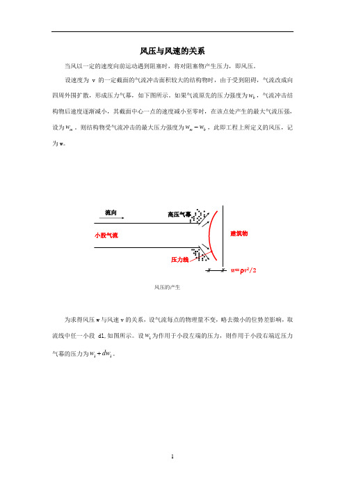 风速风压风级对照表