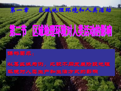 区域地理环境对人类活动的影响ppt 中图版优质课件