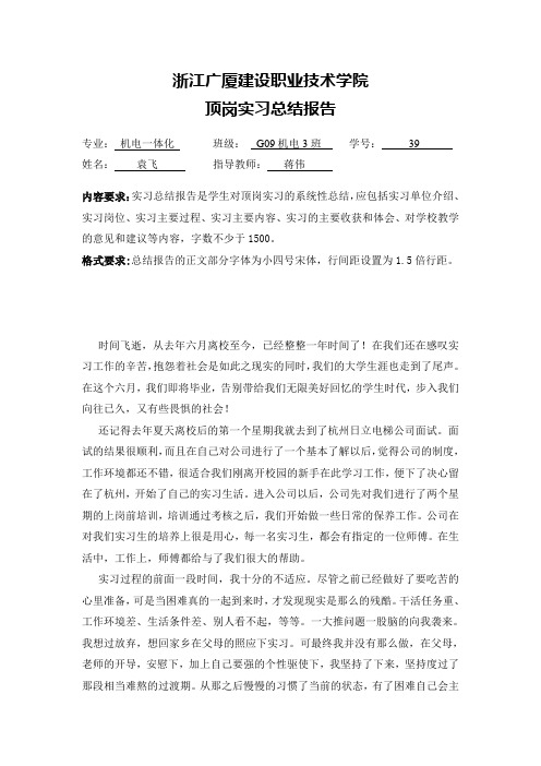 实习总结