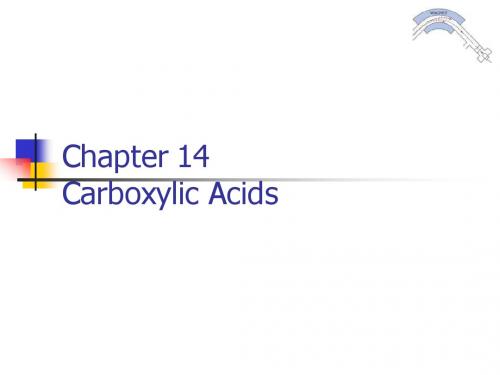 chapter 14  carboxylic acids 羧酸