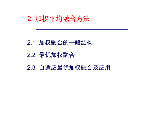 2-加权平均融合方法-PPT文档资料