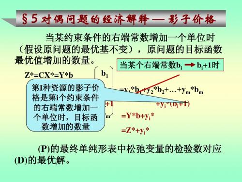 北京交通大学 运筹学 教案7_灵敏度(改)