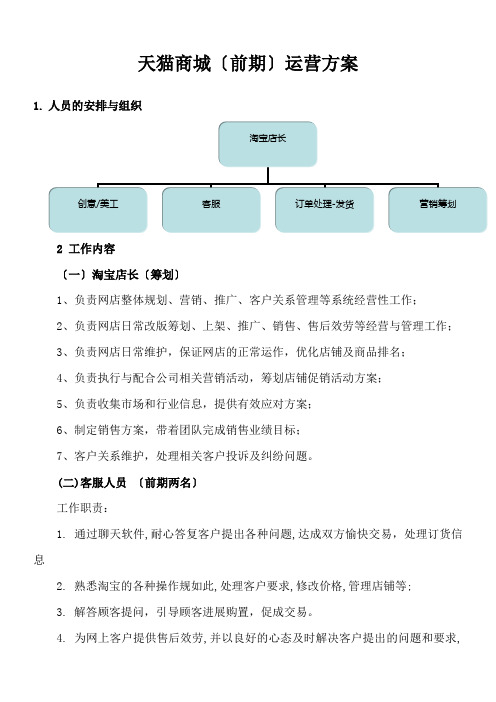 天猫商城最新高级运营方案(DOC8页)