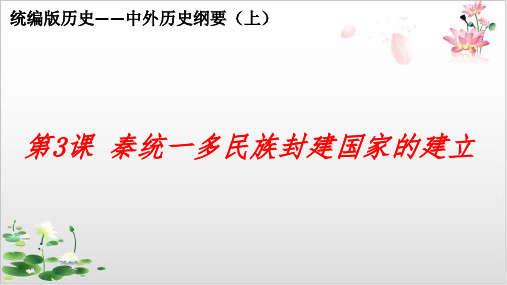 《秦统一多民族封建国家的建立》PPT课件历史教材1