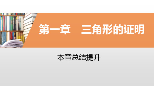 北师大初二数学8年级下册 第1章(三角形的证明)总结提升课件(31张)