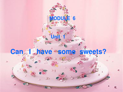 四年级上册英语课件-Module 6 Unit 1 Can I have some sweets 外研版 (共20张PPT)