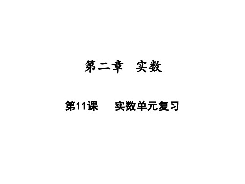 实数单元复习北师大版八年级数学上册PPT教学课件