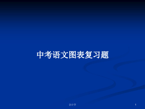 中考语文图表复习题PPT学习教案