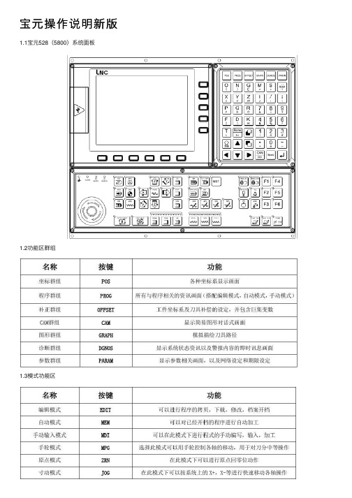 宝元操作说明新版