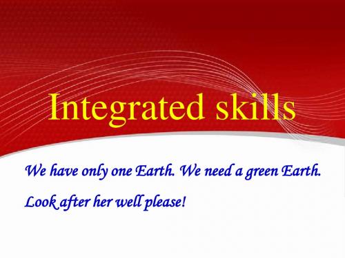 牛津译林版八年级下册Unit 8《A green World》(Integrated skills)课件2