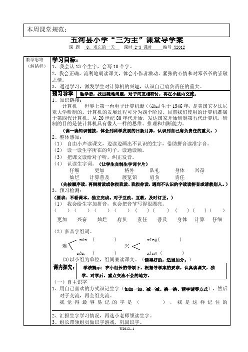 8、难忘的一天  (Y2012)