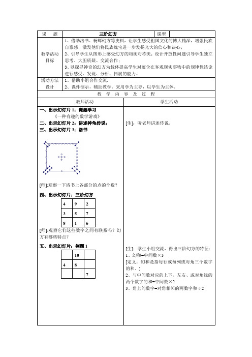 三阶幻方