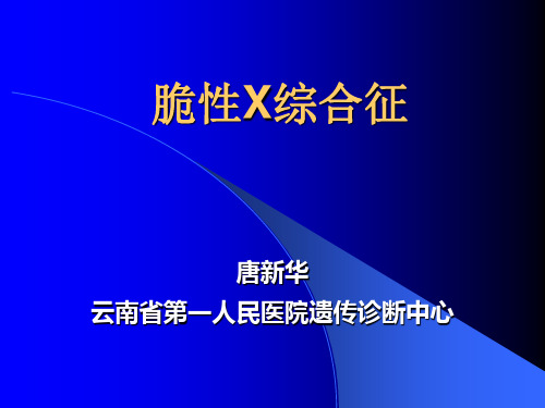 脆性X综合征.ppt