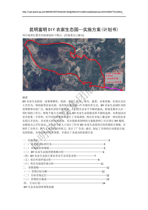 15年新农村DIY农家生态园项目分析书