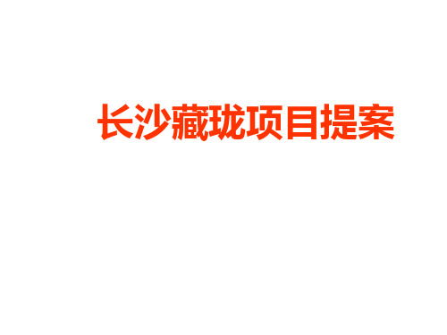 最新长沙地产项目新提案