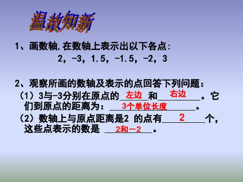 人教版七年级数学上册1.2.3《相反数》课件(共23张PPT)