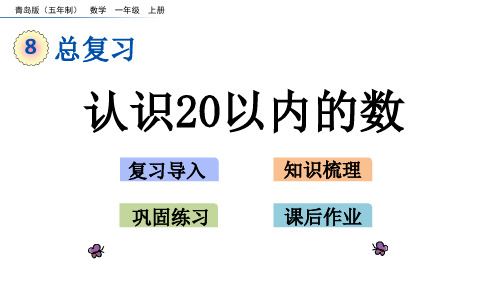 一年级上册数学优秀课件- 认识20以内的数青岛版 (共21张PPT)