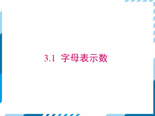 字母表示数ppt课件