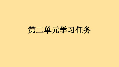 【语文】第二单元学习任务 课件  2024-2025学年统编版高中语文必修上册