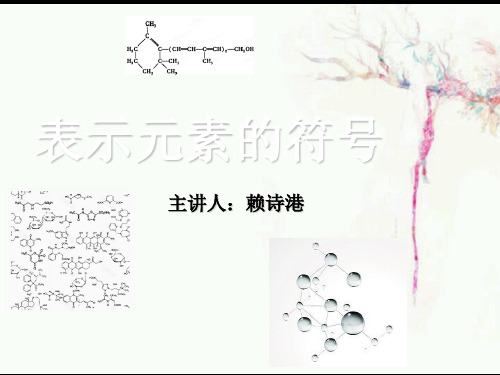 八年级下《表示元素的符号》优质ppt浙教版1