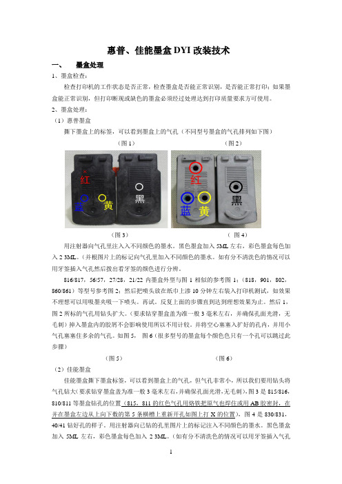 惠普 佳能墨盒DIY改装技术