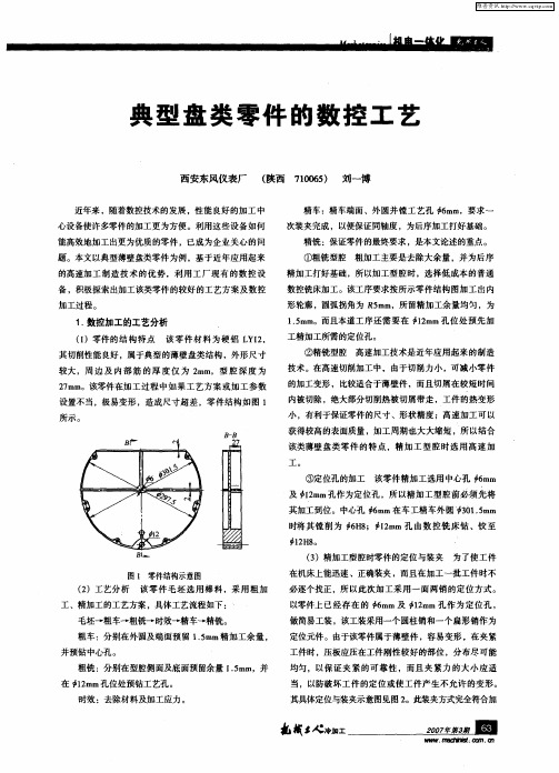 典型盘类零件的数控工艺