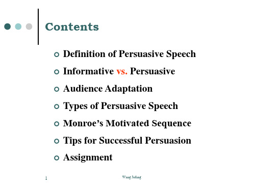 PersuasiveSpeech说服性演讲(PPT 35页)