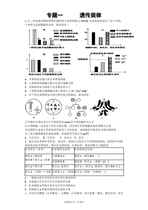 遗传规律(含答案解析)