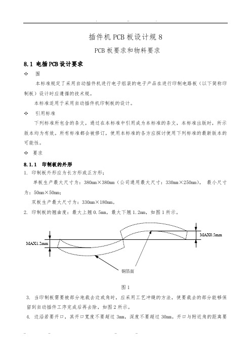 插件机PCB板设计规范标准