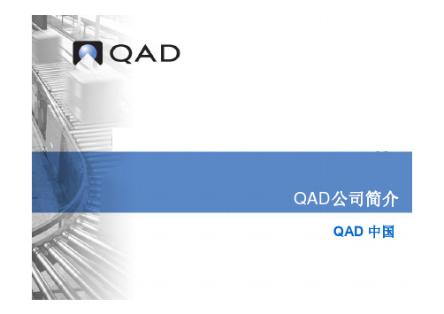 QAD产品简介及功能说明