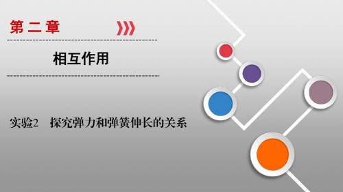 高考物理总复习课件:实验2 探究弹力和弹簧伸长的关系