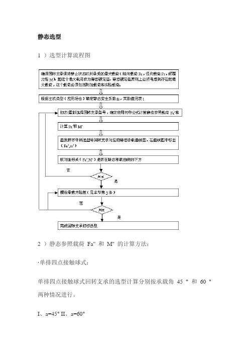 回转支承的选择