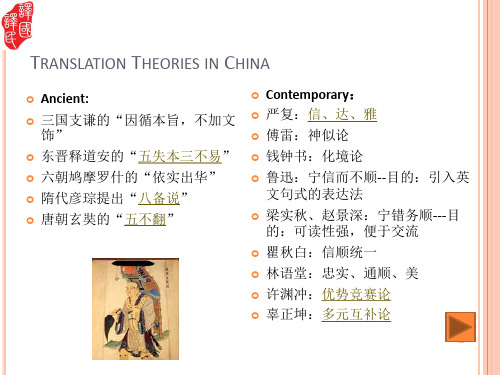 中西方翻译理论汇总