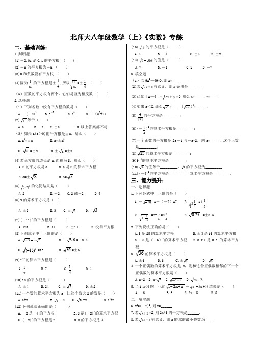 八(上)第二章《平方根》基础专练-2