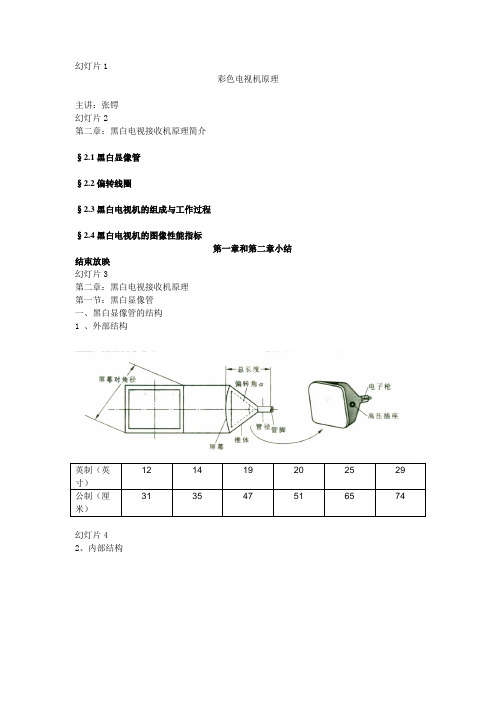 彩色电视机原理2