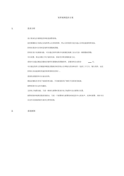 矩阵电视墙监控方案