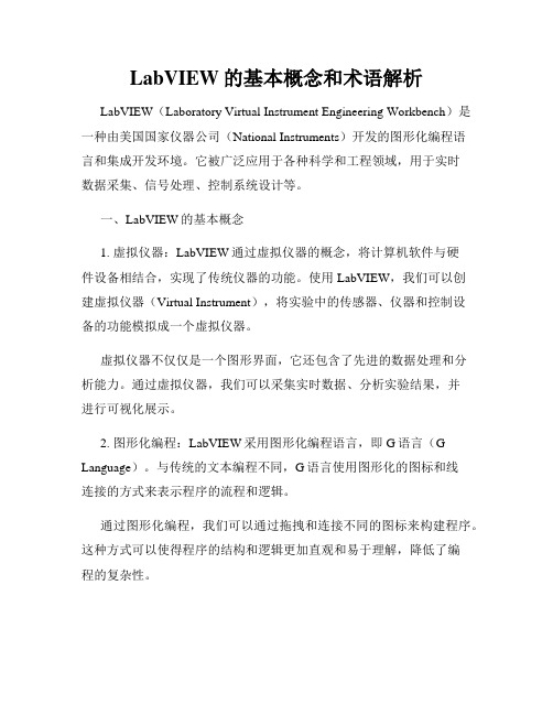 LabVIEW的基本概念和术语解析